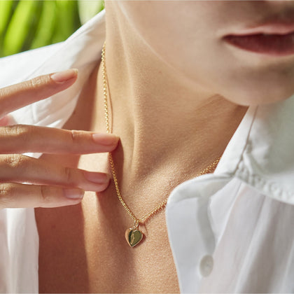 Heart Necklace Gold